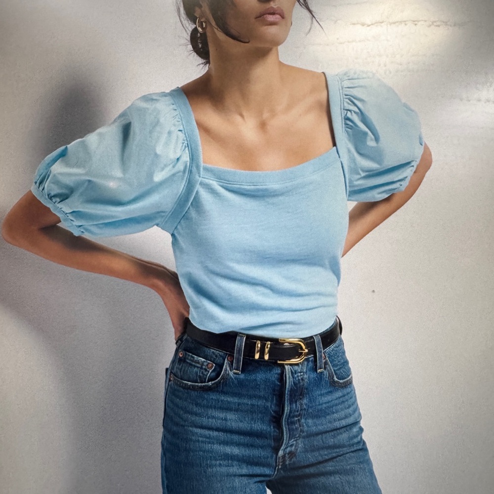 Nation Puff Sleeve Top